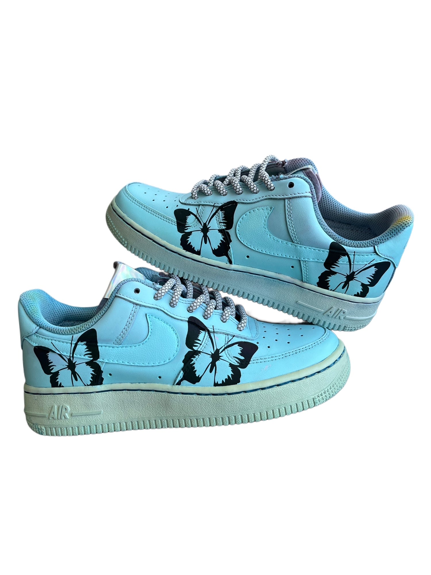 Dyed Holographic Butterfly Air Force 1s