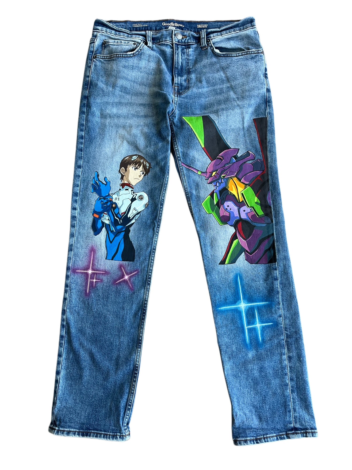 Neon Genesis Evangelion Jeans (34x32 Slim)