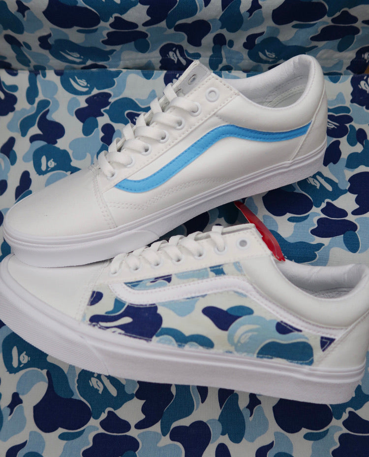 Blue Bape Camo Vans